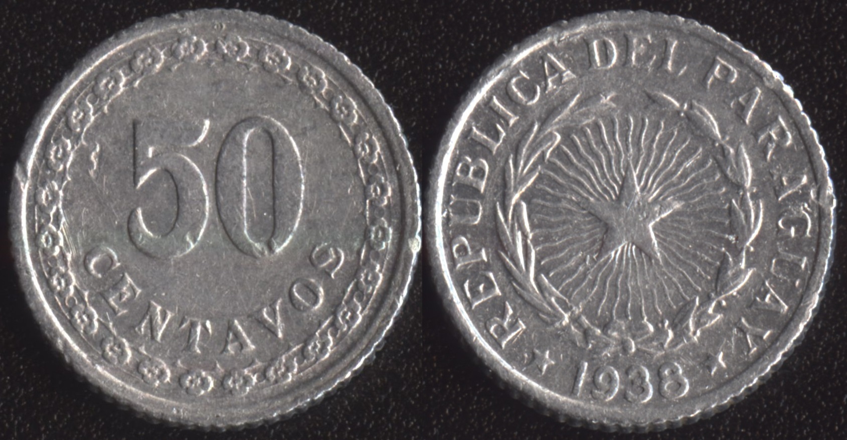 Монета 50 Гуарани 1998 Парагвай. Ангола 50 сентаво, 1974. Бразилия 50 сентаво, 1957-1961. Парагвай 50 сентаво 1925 год. Валюта парагвая