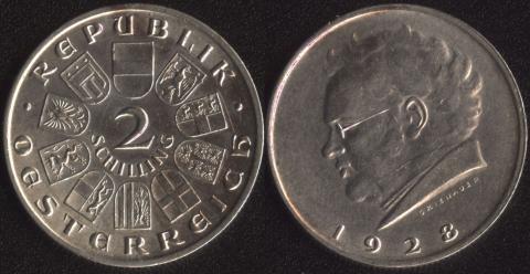 Австрия 2 шиллинга 1928