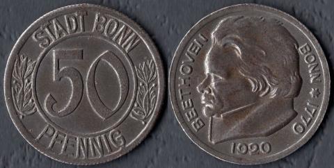 Бонн 50 пфеннигов 1920