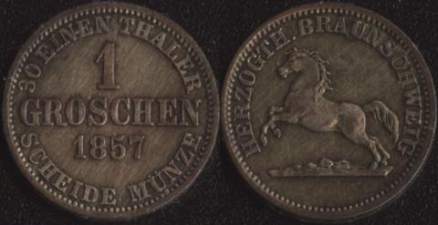 Брауншвейг 1 грош 1857
