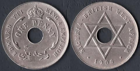 Британская Западная Африка 1 пенни 1908