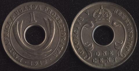 Британская Восточная Африка 1 цент 1912