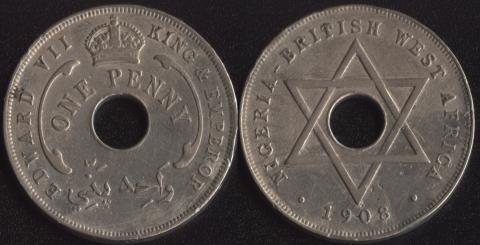 Британская Западная Африка 1 пенни 1908