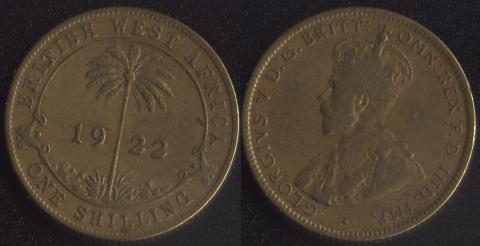 Британская Западная Африка 1 шиллинг 1922