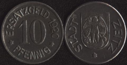 Цайтц 10 пфеннигов 1920
