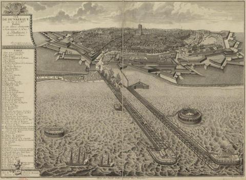 Вид на Дюнкерк со стороны моря