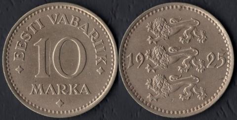 Эстония 10 марок 1925