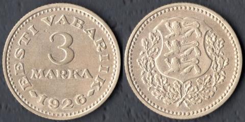 Эстония 3 марки 1926