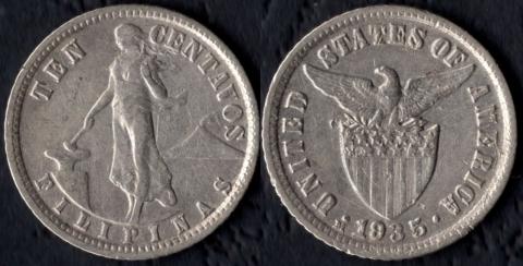 Филиппины 10 сентаво 1935