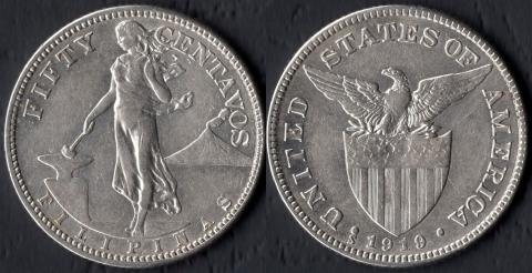 Филиппины 50 сентаво 1919