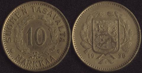 Финляндия 10 марок 1930
