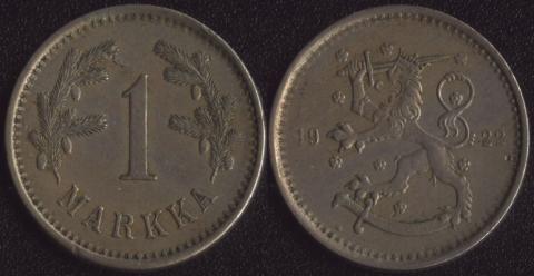 Финляндия 1 марка 1922
