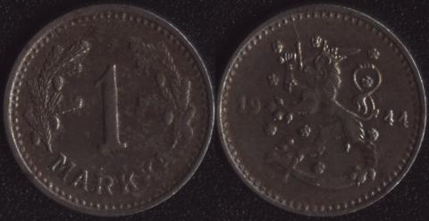 Финляндия 1 марка 1944 Финляндия 1 марка 1944