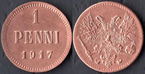 Финляндия 1 пенни 1917