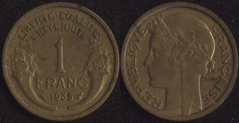 Франция 1 франк 1935