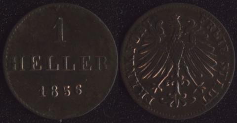 Франкфурт 1 геллер 1856
