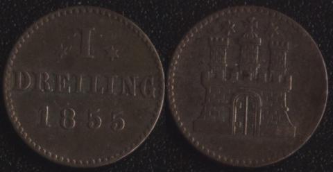 Гамбург 1 дрейлинг 1855