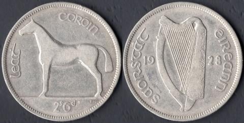 Ирландия 1/2 кроны 1928