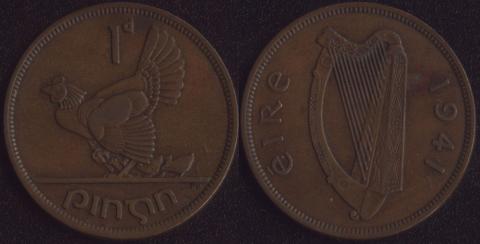 Ирландия 1 пенни 1941