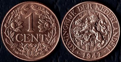 Кюрасао 1 цент 1942