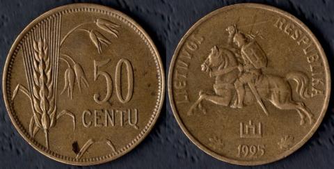 Литва 50 центов 1925 (н)