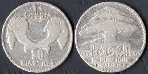 Ливан 10 пиастр 1929