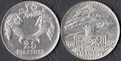 Ливан 25 пиастр 1936