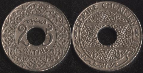 Марокко 25 сантим 1924 Марокко 25 сантим 1924