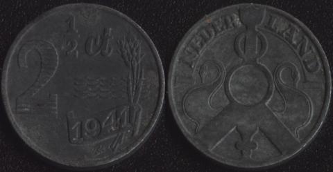 Нидерланды 2,5 центов 1941
