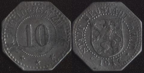 Нойштадт 10 пфеннигов 1917 Нойштадт 10 пфеннигов 1917
