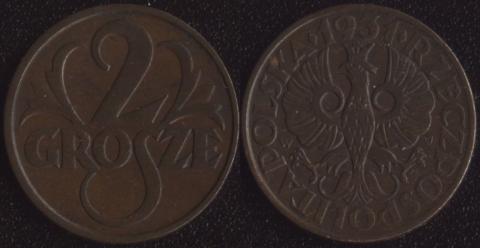 Польша 2 гроша 1931