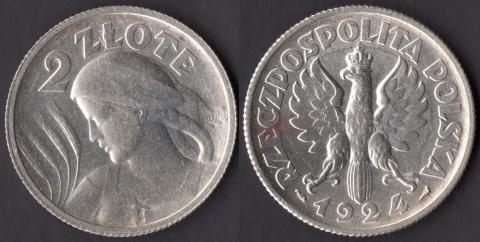 Польша 2 злотых 1924
