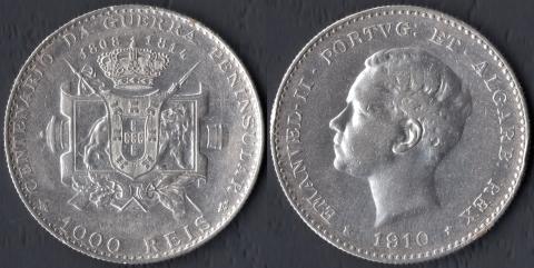 Португалия 1000 рейс 1910 Пиринейские войны