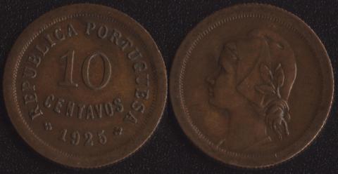 Португалия 10 сентаво 1925