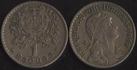 Португалия 1 эскудо 1928
