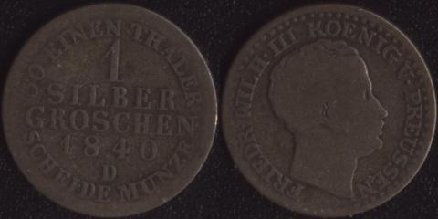 Пруссия 1 грош 1840