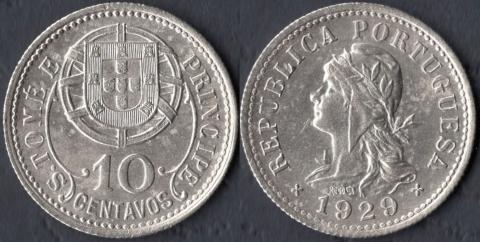 Сан-Томе и Принсипи 10 сентаво 1929
