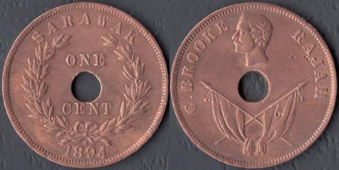 Саравак 1 цент 1894