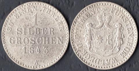 Вальдек 1 грош 1843
