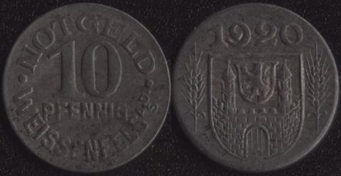 Вайссенфелс 10 пфеннигов 1920
