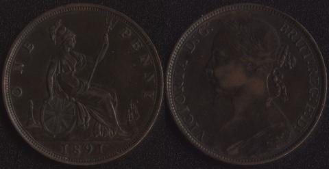 Великобритания 1 пенни 1891