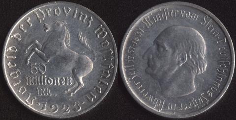 Вестфалия 50 000 000 марок 1923