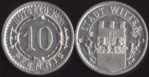 Виттен 10 пфеннигов 1920 Виттен 10 пфеннигов 1920
